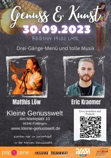 Genuss & Kunst Püttlingen | Flyer 2023