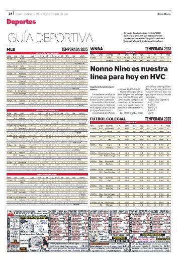 Guía Deportes 02-09-2023