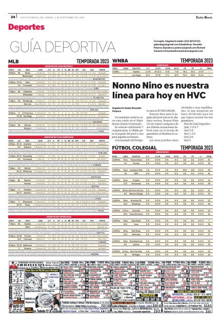 Guía Deportes 02-09-2023