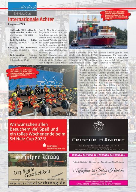 Holsteiner KlöönSNACK - Ausgabe Rendsburg / Mittelholstein - September 2023