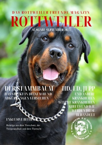 Rottweiler Magazin Ausgabe September Final Online