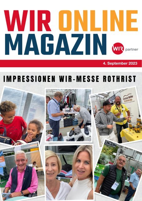 WIR ONLINE MAGAZIN vom 4. September 2023