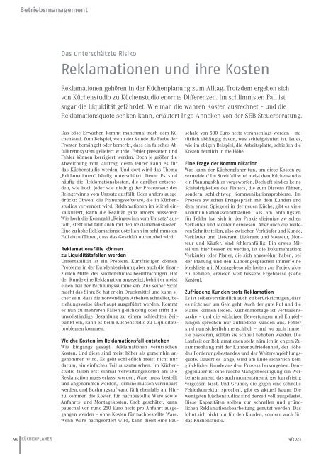 KÜCHENPLANER Magazin Ausgabe 9