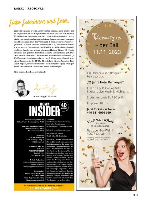 THE NEW INSIDER, No. LIII, #482, September 2023