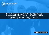 Secondary School Sports & PE Equipment Catalogue 2023
