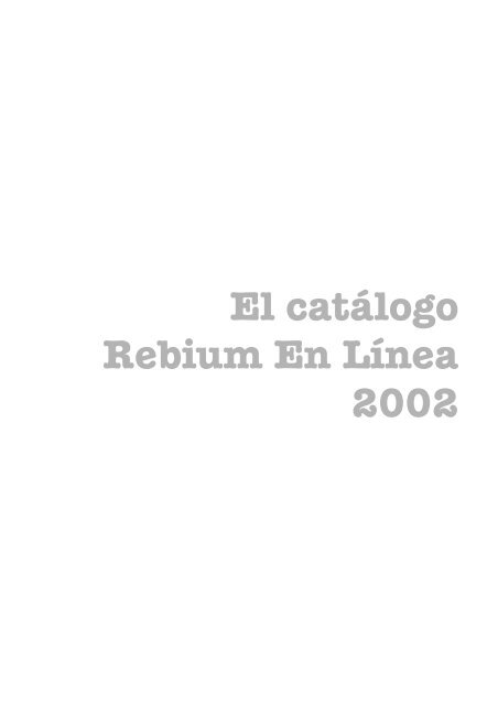 Anuario REBIUN 2002 - CRUE