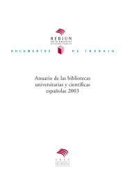 ANUARIO REBIUN 2003 - CRUE