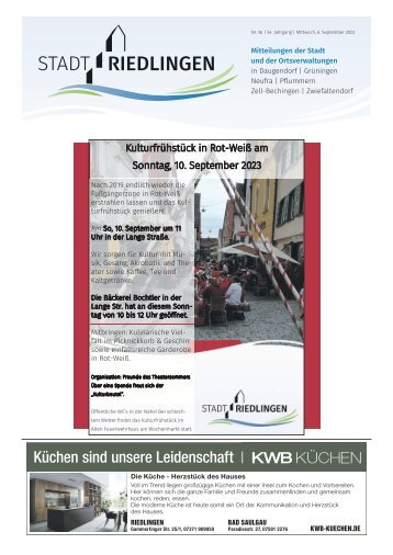 05.09.2023 Amtliches Mitteilungsblatt Riedlingen