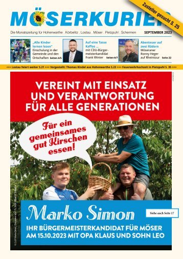 Moeserkurier Ausgabe 09/2023