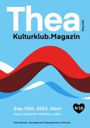 Thea Magazin September / Oktober