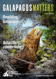 Autumn/Winter 2023 - Galapagos Matters - Galapagos Conservation Trust