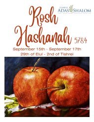 Rosh Hashanah 5784