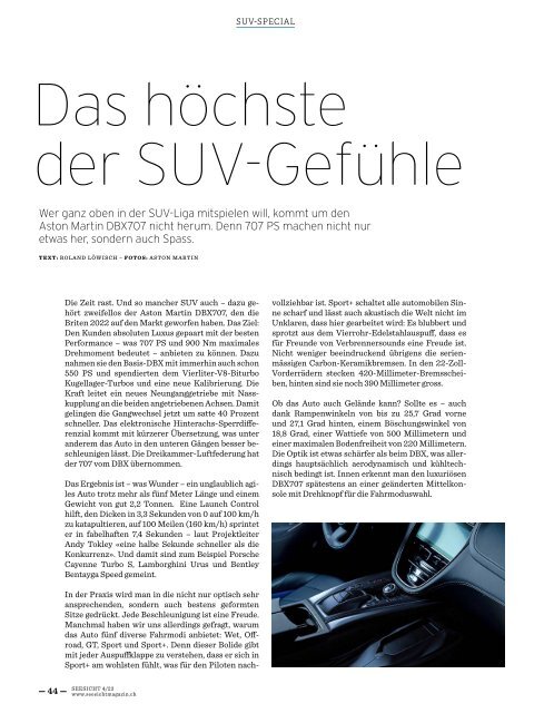 Seesicht - Das Vierwaldstädtersee-Magazin Nr. 4 - 2023