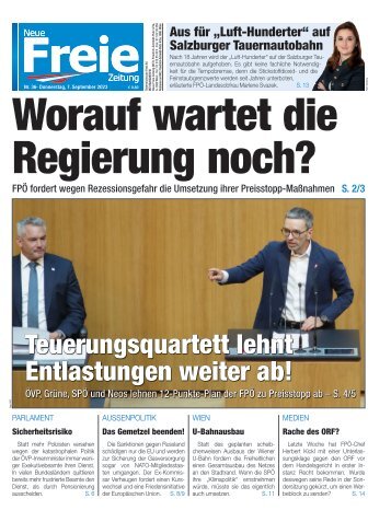 Worauf wartet die Regierung noch?