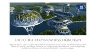 Bauwerksbegrünung mit HYDRO PROFI LINE® Begrünungssystemen