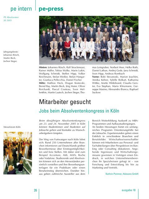 pe press - Hochschule Furtwangen