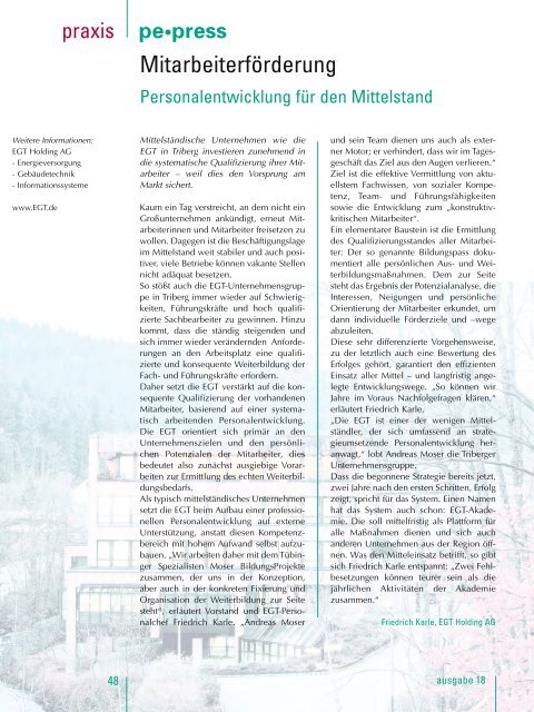 pe press - Hochschule Furtwangen