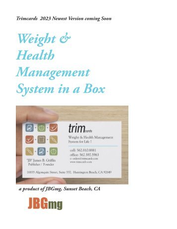 Trimcards Weight & Health Management System for Life 2023 