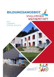 Bildungsangebot Schullandheim Weißenstadt