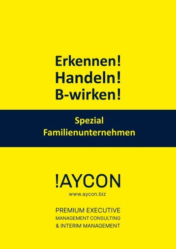 AYCON Edition Spezial 2023 Familienunternehmen