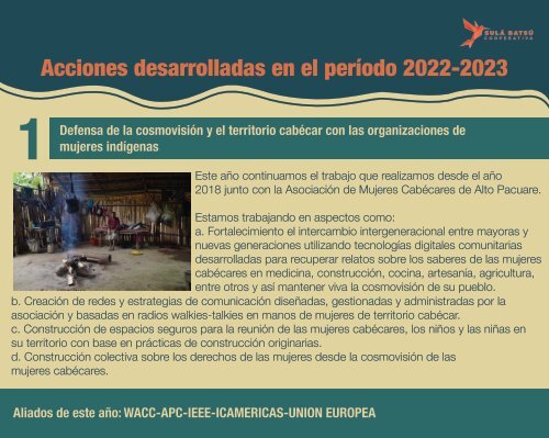 Informe de Labores Sulá Batsú 2022-2023 