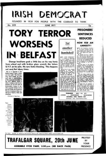 Irish Democrat June 1971