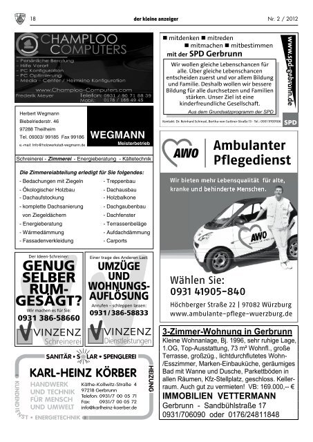 Ausgabe Nr. 2/12 (PDF | 10.7 MB) - Gemeinde Gerbrunn