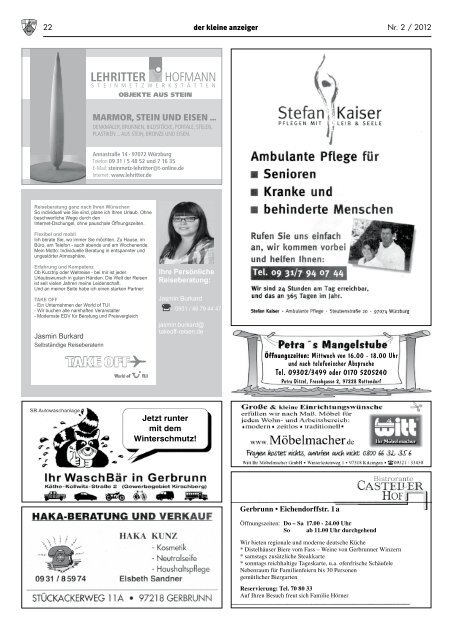 Ausgabe Nr. 2/12 (PDF | 10.7 MB) - Gemeinde Gerbrunn