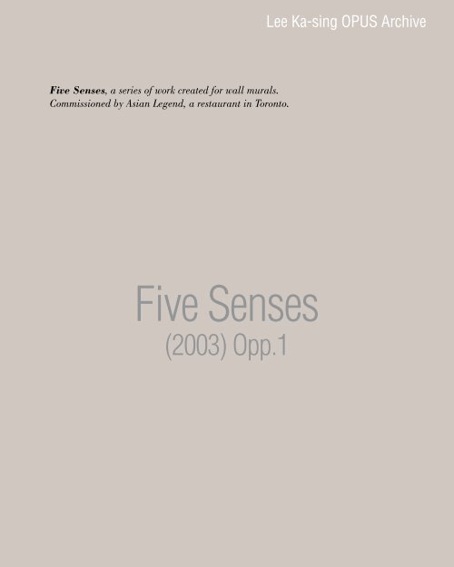 five senses