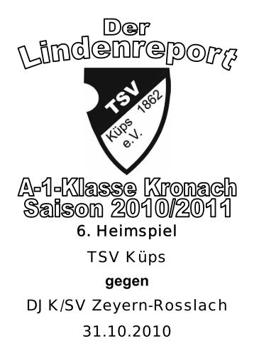 DJK/SV Zeyern-Rosslach - TSV Küps 1862