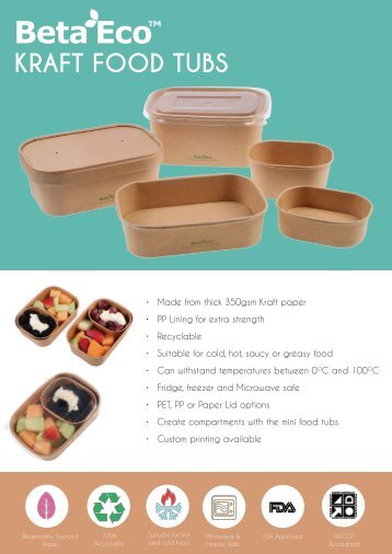 BetaEco Kraft Food Tubs