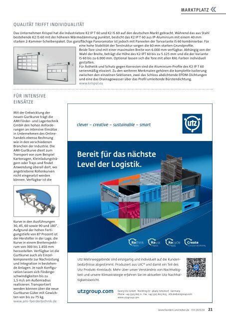 f+h fördern und heben 10/2023