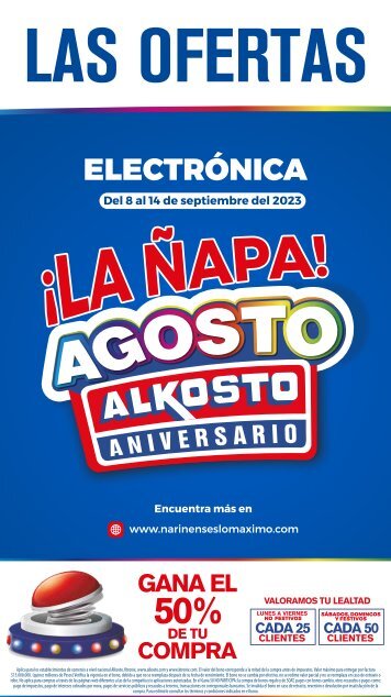 La Ñapa de Agosto Alkosto Electrónica