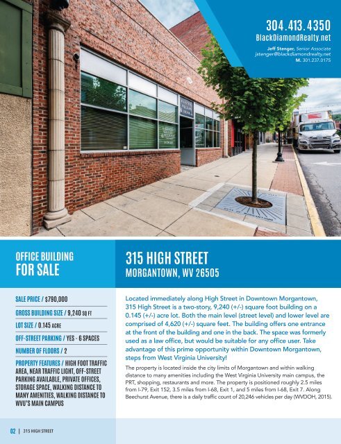 315 High Street Marketing Flyer