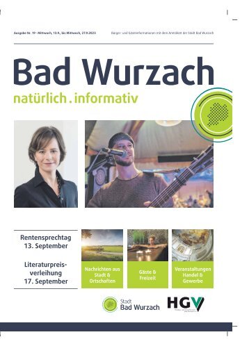 13.09.2023 Bürger- und Gästeinformation Bad Wurzach