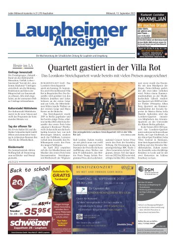 13.09.2023 Laupheimer Anzeiger