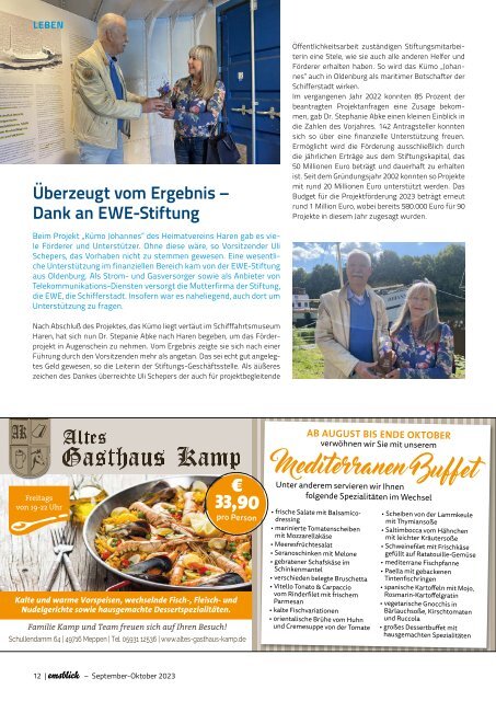 Emsblick Haren - Heft 76 (September/Oktober 2023)