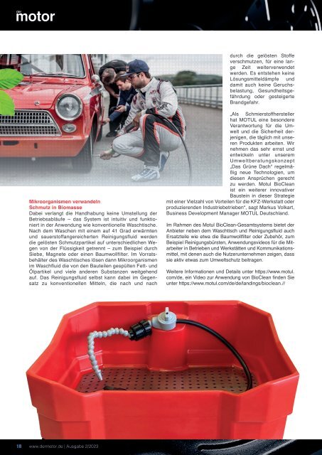 der motor – Ausgabe 2/23 – Kommunikation für die Branche