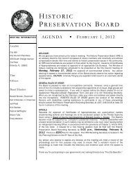 HISTORIC PRESERVATION BOARD - City of Orlando