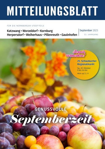 Mitteilungsblatt Nürnberg-Katzwang/Worzeldorf/Kornburg/Herpersdorf September 2023