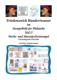 Hundertwasser-Absenderfreistempel + Werbestempel 