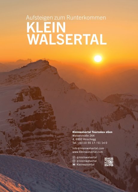 Mein Kleinwalsertal - Urlaub in den Bergen 2023-2024