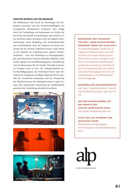 Filmakademie Baden-Württemberg Campus Magazin 23/24