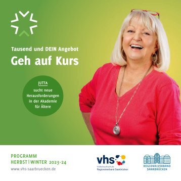 vhs Regionalverband Saarbrücken - Programm Herbst | Winter 2023-24