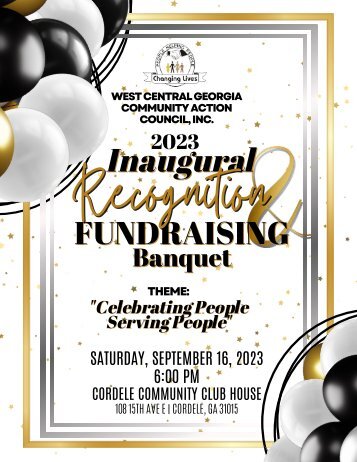 WCGCAC, Inc. 2023 Inaugural Recognition & Awards Banquet Souvenir Journal