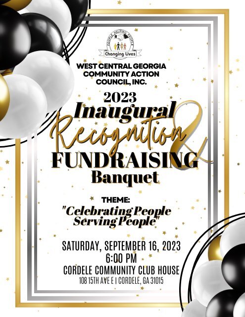 WCGCAC, Inc. 2023 Inaugural Recognition & Awards Banquet Souvenir Journal