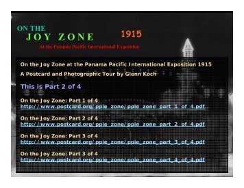 On the Joy Zone: Part 2 of 4 - San Francisco Bay Area Post Card Club