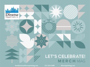 Diverse Printing & Graphics - Let's Celebrate Merch Mag