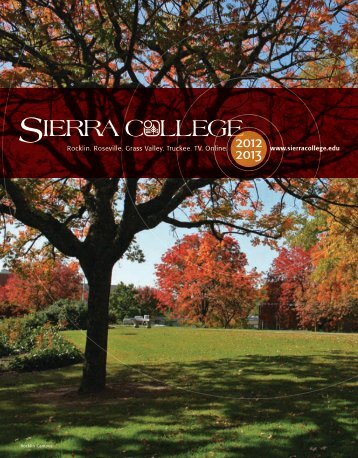 12-13 catalog web - Sierra College