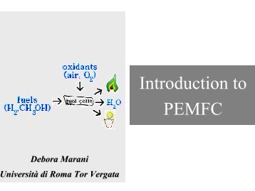 Introduction to PEMFC - Università degli Studi di Roma Tor Vergata